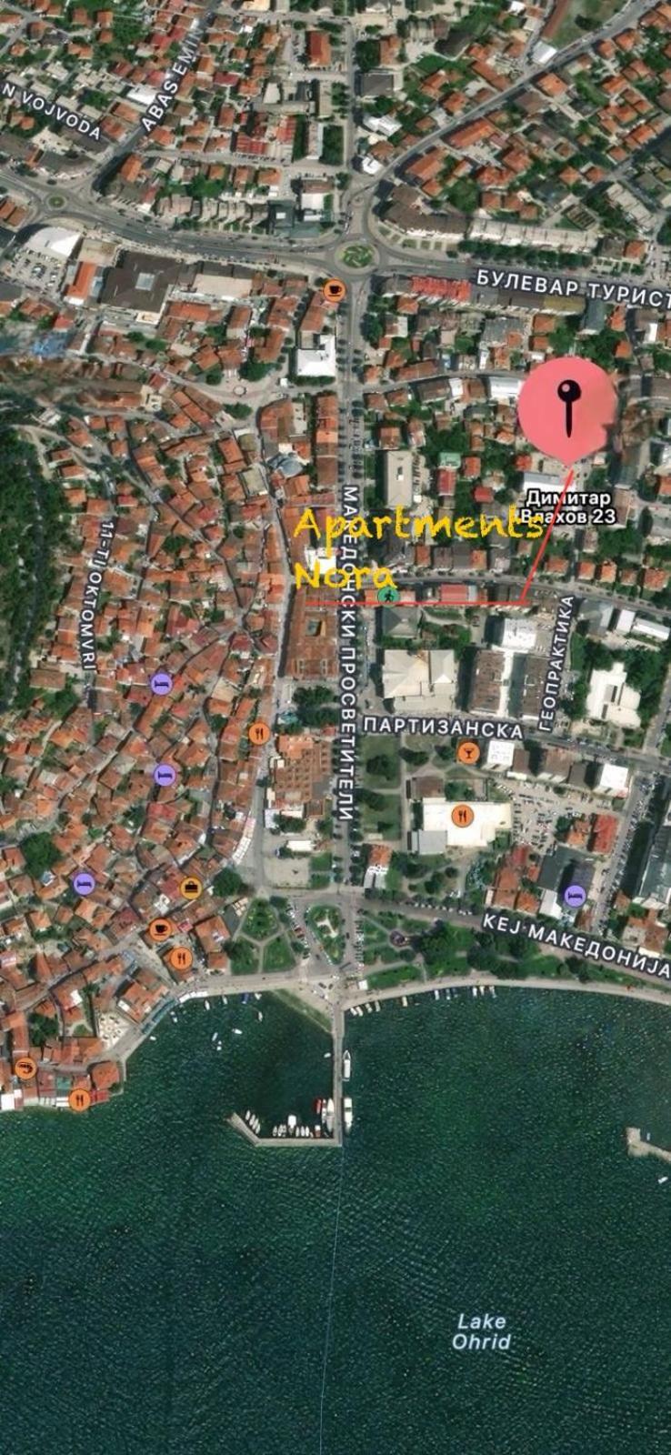 Apartments Nora โอครีด ภายนอก รูปภาพ